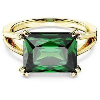 Swarovski Stilla Cocktailring, Grüner und Vergoldeter Damenring mit Edlem Swarovski Kristall
