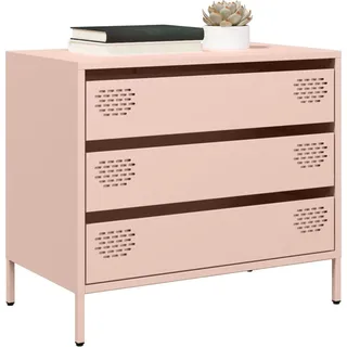 vidaXL Sideboard Rosa 68x39x58,5 cm Kaltgewalzter Stahl - Rosa