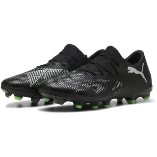 Future 8 Match Low FG/AG Unisex Fussballschuh, PUMA black-cool light gray-fluo green