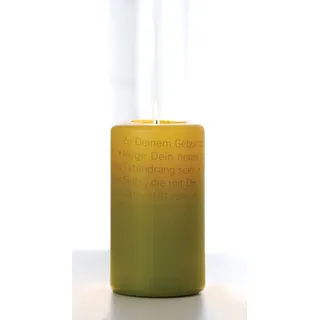 BULLA Wortlichtkerze Wortlicht Kerze LEUCHTENDE GEBURTSTAGSWÜNSCHE grün