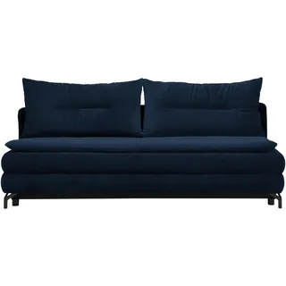 Novel Schlafsofa , Blau , Textil , Füllung: Schaumstoff , 208x73x92 cm , Stoffauswahl, Schlafen auf Sitzhöhe , Wohnzimmer, Sofas & Couches, Schlafsofas, Sonstige Schlafsofas