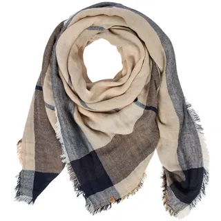 camel active Damen Schal aus einem Baumwollmix Nachtblau, womenswear-OS