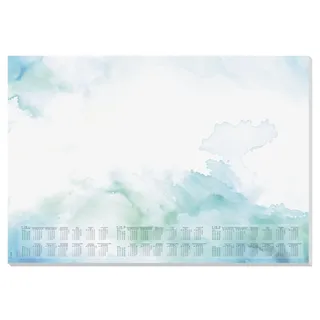 Sigel H6314 Papier-Schreibtischunterlage DIN A2, Kalender 2026 - 2028, 30 Blatt, Schreibunterlage aus nachhaltigem Papier