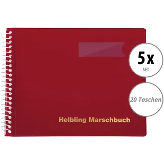 Helbling BMR20 Marschbuch rot 20 Taschen 5x Set
