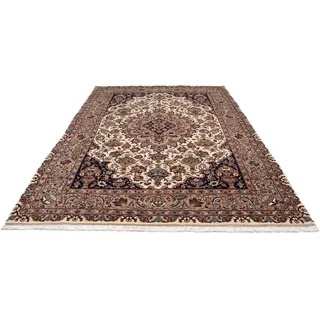 morgenland Wollteppich »Kaschmar Blumenmuster Beige 290 x 197 cm«, rechteckig, 10 mm Höhe, Unikat mit Zertifikat, beige