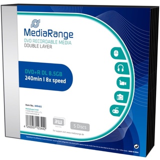 MediaRange DVD+R DL 8.5GB 8x 5er Jewelcase