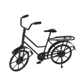 Ambiente Haus Deko Fahrrad - schwarz 27cm schwarz