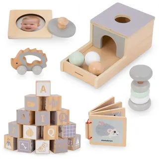 Mamabrum Montessori Holz-Spielzeug-Set