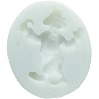 Silikomart | Silikonform für Zuckermasse CLOWN, Form für Tortendekorationen, Thema Prinz, Maße 140 x 155 x 40 mm,