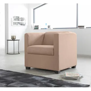 INOSIGN Sessel »Bob Cocktailsessel, Clubsessel, Loungesessel« in verschiedenen modernen Farben und Qualitäten, beige