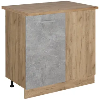 Vicco Eckunterschrank R-Line 86 x 81,6 x 60 cm Grau