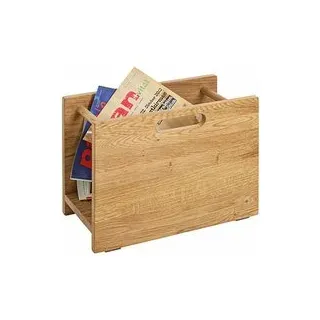 HAKU Möbel Zeitungsständer 54350 eiche Holz, DIN A4 quer
