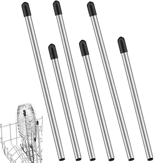 Spülmaschineneinsatz Flaschen, 6 Stück Edelstahl Flaschenhalter für Spülmaschine, flaschenhalter geschirrspüler glashalter für geschirrkorb extra starke Glashalter für geschirrspüler spülmaschine