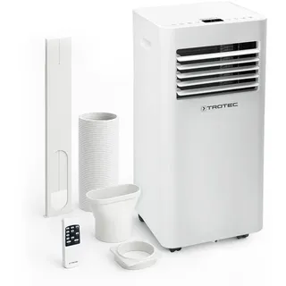 TROTEC PAC 2020 E Klimagerät WiFi mobiles Klimagerät 3-in-1 | 2 kW/7.000 BTU, bis 26 m2/65 m3, Kühlung, Ventilator, Entfeuchter, WLAN