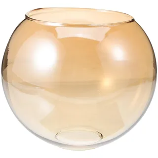 Hemobllo Glaskugel Lampenschirm 15 cm transparent mit Doppelöffnung für Pendelleuchten, E27 Hängelampe, Steh- & Tischlampe – einfache Montage, raumweites Licht für Wohnzimmer, Küche, Essbereich