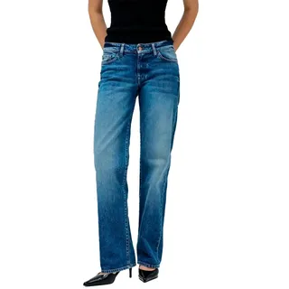 Salsa Jeans 21010598 Straight Fit Niedrig Geschnittene Jeans - Medium Wash - 30 - 32