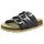 Fussbettpantoffel Schwarz/Silber 37