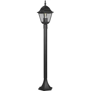 Trio Wegeleuchte Aluminium 100,0 cm exkl. 1x E27 Schwarz Matt