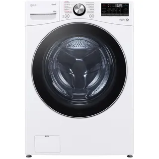 LG Waschmaschine , Weiß , Metall , B , 70x99x83 cm , Startzeitvorwahl, Restzeitanzeige, Kindersicherung, Signal am Programmende, LED-Anzeigen, Überlaufschutz, Unwuchtkontrolle, Flusensieb, verstellbare Standfüße , Elektrogeräte, Standgeräte, Waschmaschinen