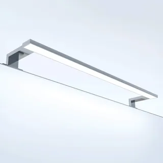 kalb I LED Badleuchte 603 x 36 x 100mm (L x B x H) in silber, Lichtfarbe Neutralweiss ; Badlampe Spiegellampe Spiegelleuchte Schranklampe Aufbauleuchte,