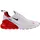 Air Max 270 Herren White / Black / University Red 46