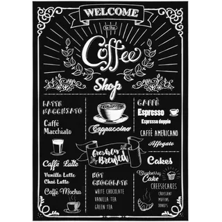 KOMAR Dekosticker »Coffeeshop«, 50 x 70 cm - Größe