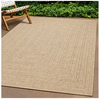 The CarPET Teppich »Kansas«, rechteckig, 1 mm Höhe, moderner robuster In und Outdoor Teppich Jute Look beige