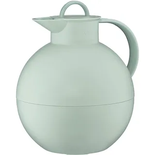 Alfi KUGEL 0,94l, mintgrün, Isolierkanne mit alfiDur Vakuum-Hartglaseinsatz, 12h heiß/24h kalt, absolut dichter Drehverschluss, Designerstück, Thermokanne, Kaffeekanne, Teekanne, BPA-frei