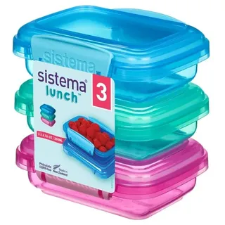 Sistema Pack 200ml x 3 Lunch Coloured