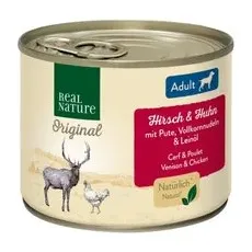 REAL NATURE Adult Hirsch & Huhn 6x200 g