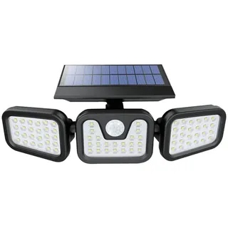 LUXULA LED Solar Wandleuchte 300lm schwarz inkl. Bewegungsmelder IP54