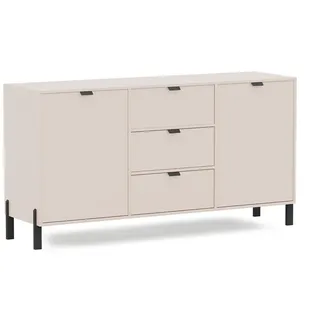 Kommode CREMONA 2D3S, Schrank, Stauraum,Sideboard (Creme) - Creme
