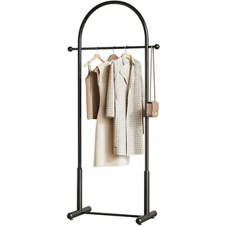BUZUEY Schwerlast-Kleiderständer aus Metall – Bogenförmige platzsparende Garderobe für Kleidung & Accessoires,Moderner Kleiderständer für Eingangsbereich, Schlafzimmer & Wohnzimmer