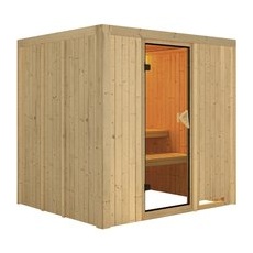 KARIBU Sauna »Olai«, für 3 Personen, ohne Ofen - beige