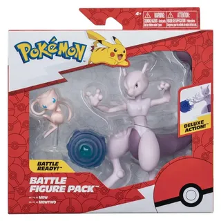 Pokémon Battle Feature Figuren 2-Pack Mew & Mewtu 11,5/5 cm