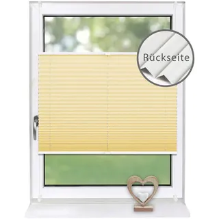 Deco-Raum Plissee Thermo Basic 110 x 150cm Klemmfix ohne Bohren , Orange , Textil , 110x150 cm , Heimtextilien, Vorhänge, Plissees