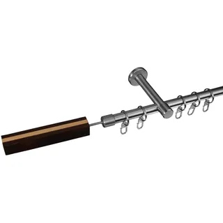 LIEDECO Gardinenstange »Stil Viborg« Ø 16 mm 1 läufig-läufig Fixmaß 1-läufig im Fixmaß Ø 16 mm silberfarben