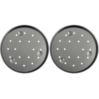 IBILI 356124 Molde Pizza Crispy Venus, Rot/Schwarz, 24cm (Packung mit 2)