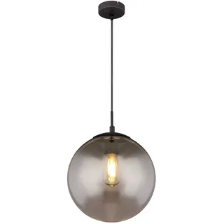 GLOBO 1-flg. 30 cm rund Schwarz/Glas
