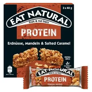 Eat Natural Protein Erdnuss, Mandeln Und Salziger Karamell 3x40 Gr