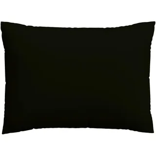 Schlafgut Kopfpolsterbezug , Schwarz , Textil , Uni , 70x90 cm , Grüner Punkt, Textiles Vertrauen - Oeko-Tex®, AZO-frei, Oeko-Tex® Made IN Green , bügelleicht, bügelfrei , Heimtextilien, Bezüge, Polsterbezüge