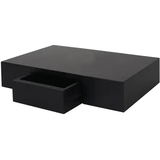 MCW Wandregal Schwarz , Holz , 40x8x25 cm , Wohnzimmer, Regale, Wandregale