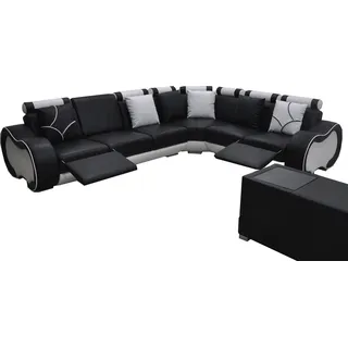Ecke Leder Modern XXL Couch Wohnlandschaft Ledersofa Sofa L-Form C4030