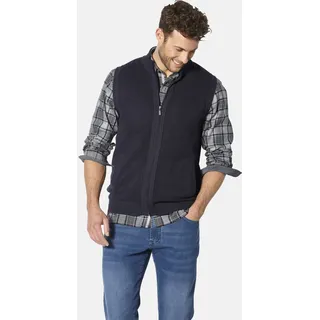 Strickweste BABISTA "Strickweste AMOTASSI", Herren, Gr. L, blau (dunkelblau), Obermaterial: 100% Baumwolle CO., regular fit normal, Westen Strickweste