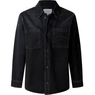 Pepe Jeans Relaxed Weston Fs Washed Denim Langarmhemd - Denim - L