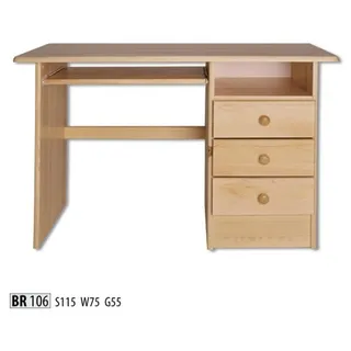 Schreibtisch Echtes Holz Holztisch Massiver Tisch Büromöbel Massiv Schreibtische