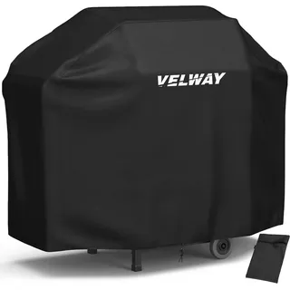 BBQ Abdeckhaube für Gasgrill Wasserdicht und Schwarz - Velway Grillhaube 147x61x117cm