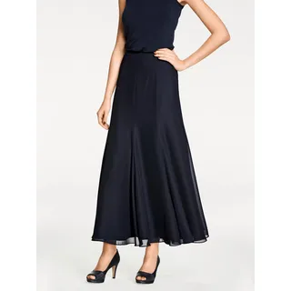 Godetrock, Damen, Gr. 21, blau (nachtblau), 100% Polyester, PATRIZIA DINI BY HEINE, unifarben, lang, Röcke Godetrock