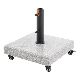 Sonnenschirmständer Doppler myZone 50 kg Granit mit Rollen quadratisch grau