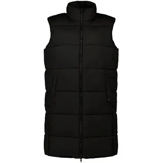 Superdry Damen Lange Steppweste Schwarz 34 - 34